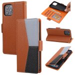 Litchi texture couleur assortiment horizontal flip cuir coffret avec machines  sous cartes et portefeuille ...