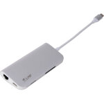 Lmp usb - c mini dock - dock usb - c 8 ports argent