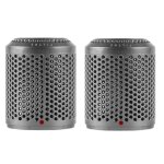 Lot de 2 filtres anti - poussi�re pour s�che - cheveux dyson hd01 / hd03 / hd08 (gris brillant).