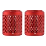 Lot de 2 filtres anti - poussi�re pour s�che - cheveux dyson hd01 / hd03 / hd08 (rouge)