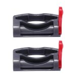 Lot de 2 loquets de retenue pour aspirateur dyson v7 / v8 / v10 / v11 / v15 (corps principal gris + rouge) ...