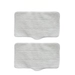 Lot de 2 tampons de nettoyage pour balai  vapeur xiaomi deerma zq610 zq600 zq100 (blanc)