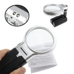 Loupe multifonction 3x à main et mains libres avec 2 del Loupe multifonction 3x à main et mains libres avec 2 del