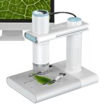 Loupe numrique de microscope lectronique usb wifi hd avec support (blanc)