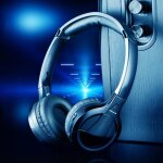 Lpt03 casque sans fil infrarouge dual / single channel earphone (noir)