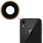 Lunette arri�re pour appareil photo avec cache - objectif pour iphone xr (or)