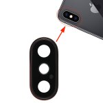 Lunette arri�re pour appareil photo avec cache - objectif pour iphone xs / xs max (or)