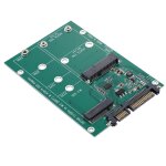 M. 2 ngff & msata ssd à sata iii 7 + 15 broches adaptateur convertisseur M. 2 ngff & msata ssd à sata iii 7 + 15 broches adaptateur convertisseur