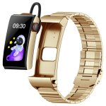 M6 1, 5 pouces bande d'acier �couteur d�tachable ip68 �tanche montre intelligente prise en charge bluetooth ...