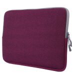 Pour macbook pro 15, 4 pouces sacoche portable poche souple (violet)