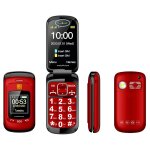 Mafam f899 flip t�l�phone, 2, 4 pouces, 32 mo + 32 mo, support fm, sos, gsm, num�ro de famille, grandes ...