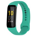 Pour mambo band 5 / 5s bracelet de montre de remplacement en silicone de couleur unie (bleu sarcelle) ... Pour mambo band 5 / 5s bracelet de montre de remplacement en silicone de couleur unie (bleu sarcelle) ...