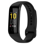 Pour mambo band 5 / 5s bracelet de montre de remplacement en silicone de couleur unie (noir)