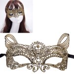 Mascarade halloween fête danse sexy lady dentelle bronzante masque roi chat (or) Mascarade halloween fête danse sexy lady dentelle bronzante masque roi chat (or)