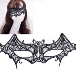 Mascarade halloween f�te danse sexy lady masque de chauve - souris en dentelle (noir)