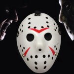 Masque de jason paissi cool halloween party (rouge + blanc)