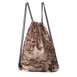 Mermaid glittering sequin drawstring sports backpack sac à bandoulière (champagne gold) Mermaid glittering sequin drawstring sports backpack sac à bandoulière (champagne gold)
