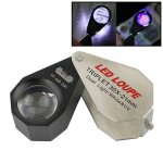 Mg7802 30x 6leds + 7uv lampes apprciation de bijoux loupe(diamant)