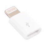 Micro usb femelle  8 broches mini adaptateur (blanc)