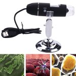 Microscope numrique usb  capteur d image 1000mp avec loupe 1000x avec 8 del et support professionnel ...