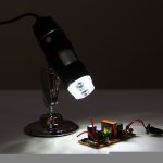Microscope numrique usb  capteur d image 1000mp avec loupe 1000x avec 8 del et support professionnel ...