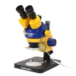 Microscope stro trinoculaire mcanique mc - 75tb1, qualit industrielle, peut se connecter  un cran ...