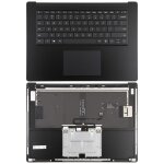 Pour microsoft surface laptop 3 / 4 15 pouces clavier amricain avec coque c / carte tactile (noir)
