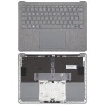 Pour microsoft surface laptop 3 / 4 / 5 13, 5 pouces clavier britannique avec coque c / touch board (gris) ...