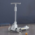 Mijiaqi 01 scooter pliable multifonctionnel pour enfants 3 en 1 avec musique et lumires, spec: blanc ...