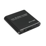Mini 1080p full hd media usb hdd bote de lecteur de carte sd / mmc, (noir)