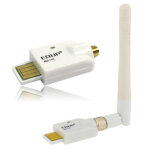 Mini carte adaptateur sans fil usb haute puissance 802. 11n 150m (blanche)