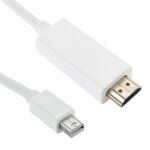 Mini displayport vers hdmi cble mle, longueur: 1, 5 m (blanc)