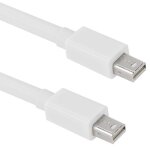 Cable mini dp displayport mle vers mle pour apple imac macbook pro, longueur: 2m (blanc)