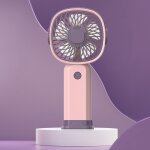 Mini ventilateur multifonctionnel portatif portatif avec fonction de support de téléphone, couleur: rose ... Mini ventilateur multifonctionnel portatif portatif avec fonction de support de téléphone, couleur: rose ...