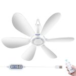 Mini ventilateur de plafond à six pales, silencieux, à énergie éolienne élevée, pour dortoir, maison, ... Mini ventilateur de plafond à six pales, silencieux, à énergie éolienne élevée, pour dortoir, maison, ...