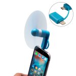 Mode 8pin et micro ports usb mini ventilateur avec deux feuilles, pour tlphone portable avec fonction ...