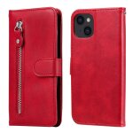 Mode calf texture zipper horizontal flip coatier coque avec stand & card slots & portefeuille fonction ...