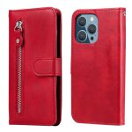 Mode calf texture zipper horizontal flip coating coque avec stand & card slots & portefeuille fonction ...