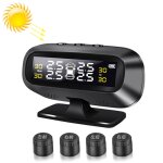 Moniteur externe de pneu externe de syst�me d'alarme de pression de pneu de tpms d'�nergie solaire sans ...