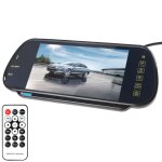 Moniteur de rtroviseur de voiture lcd tft pz - 710 7, 0 pouces avec tlcommande, lecteur bluetooth ...