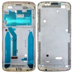 Monture de cadre lcd pour bo�tier avant pour motorola moto g6 play (or)