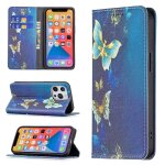 Motif de dessin color� invisible horizontal horizontal flip pu coque en cuir pu avec support et cartes ...