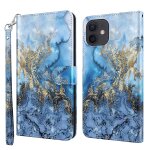 Motif de peinture 3d horizontal flip tpu + coque en cuir pu avec support et carte de portefeuilles et ...