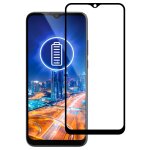 Pour motorola moto g8 alimentation lite plein glue plein �cran en verre tremp� film