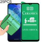 Pour motorola moto g8 power lite 25 pcs pcs 9d plein �cran colle ceramique film