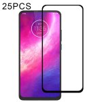 Pour motorola one hyper 25 pcs full glue full cover film de protection d'cran en verre tremp