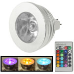 Mr16 5w rgb led ampoule, flux lumineux: 400 - 450lm, avec tlcommande, dc 12v