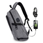 Multifonctionnel grande capacit voyage sac  dos dcontract sac d ordinateur portable avec interface ...