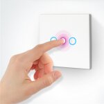 Neo nas - sc03w interrupteur de commande de lumi�re intelligent sans fil de l ue avec 3gang