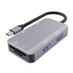 Nk - 3049h 6 en 1 usb - c / type - c � la fente de la carte tf / sd + usb 3. 0 + 3 usb 2. 0 adaptateur ...